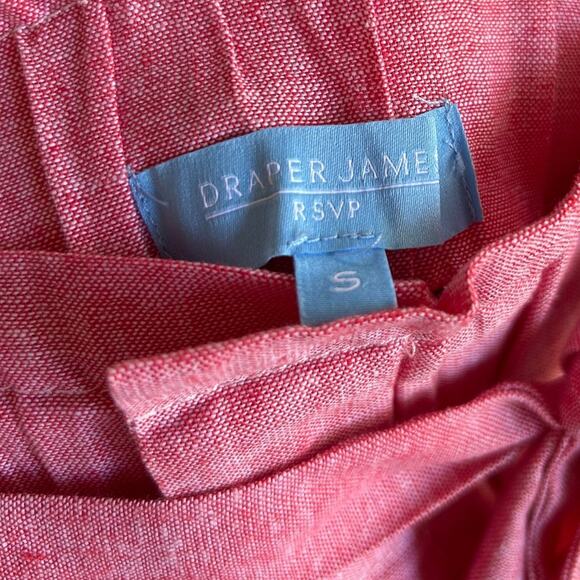 NWOT Draper James Women's Red Linen Paper Bag Shorts Size Small - Picture 5 of 5